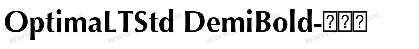 OptimaLTStd DemiBold字体转换